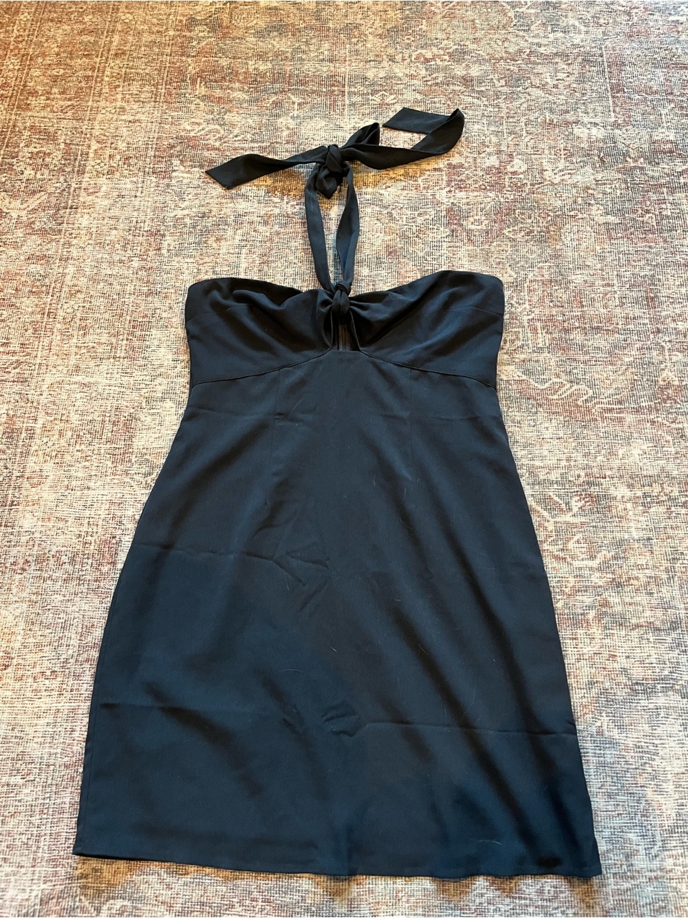Black Abercrombie Halter Tie Strap Women’s Dress